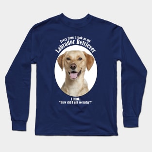 Lucky Yellow Lab Long Sleeve T-Shirt